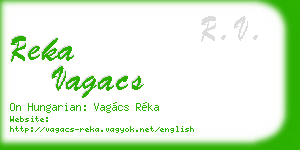 reka vagacs business card