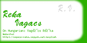 reka vagacs business card